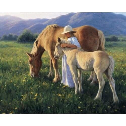 Oneroom Dmc Cross stitch series Home decoration 14/16/18/28 Diy Needlework kits embroidery Cross stitch kit horse