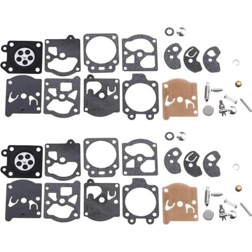 Pack of 2 K10-WAT Carburetor Repair Kit for Walbro Carb Poulan Craftsman Chainsaw Trimmer Weedeater Leaf Blower