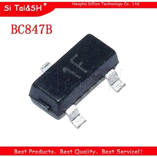 100PCS BC847B SOT23 BC847 SOT SMD 847B SOT-23 1F new transistor