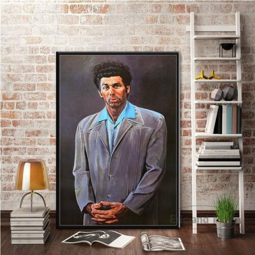 Seinfeld Kramer Portrait Artwork Poster And Print Vintage Decor Picture Canvas Painting Room Decoration Aesthetic Cuadros
