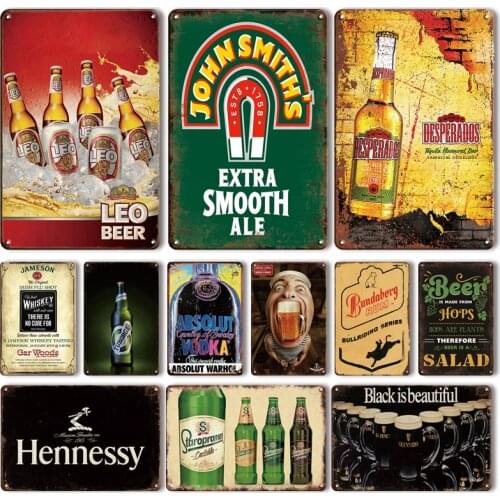 Old Irish Whiskey Poster Metal Tin Sign Vintage Beer Brand Metal Plate Retro Pub Bar Wall Decoration Plaques Chic Home Decor