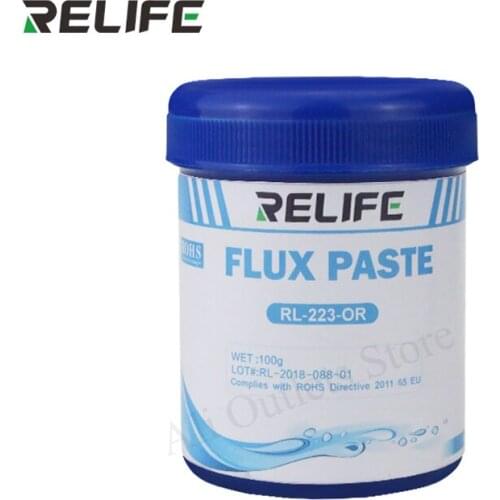RELIFE RL-223-OR Solder Flux Paste For Motherboard PCB SMT BGA Reballing Iron Welding Tin Rosin Based Repair no-clean rosin