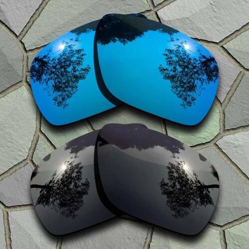 Grey Black&Sky Blue Sunglasses Polarized Replacement Lenses for Oakley Dispatch 1
