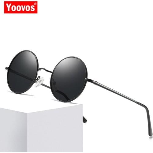 Yoovos Polarized Sunglasses Women/Men 2021 Round Retro Vintage Sunglasses Women Polarized Brand Designer Oculos De Sol Gafas