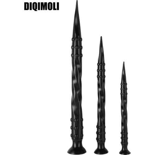 Overlength Anal Plug Big Dildos Sex Products Soft Anal Dilator Sex Toys for Stimulation of Vagina and Anus Extra Long Butt Plug