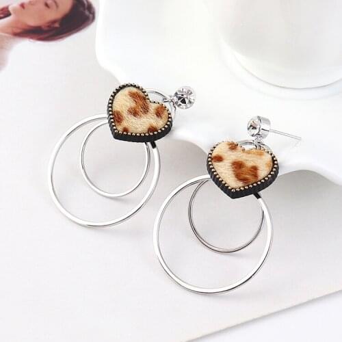 TONGKWOK Bohemia Exaggeration Dangle Earrings For Women Silk Thread Tassel Metal Long Chandelier Earrings #139576