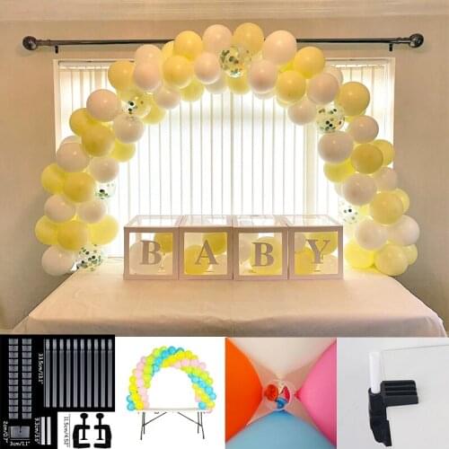 Birthday Party Decorations Balloon Arch Kit Adjustable Table Stand Balloon Accessories Tools For Wedding Baby shower Party Decor