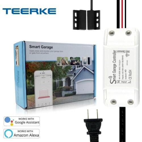 Smart Garage Door Opener Supports Alexa and Google Home Voice Control