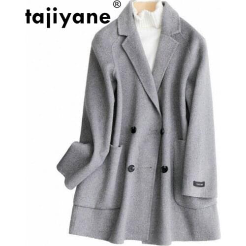 Spring Autumn Jacket Women Clothes 2021 100% Wool Coat Women Tops Korean Elegant Woolen Coats Female Jacket Outerwear ZT2244