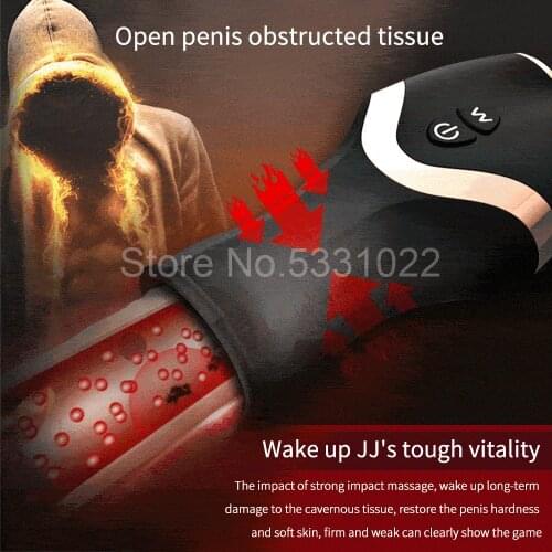 Penis Vibrating Machine Masturbation Adult Sex Toys Men Penis Glans Trainer Massager For More Lasting Harder Stronger Erection