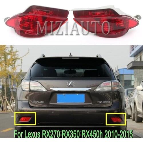 Car Rear Bumper Taillight For Lexus RX270 RX350 RX450h 2010 2011 2012 2013 2014 2015 Reflector Taillamp Brake Stop Warning Light