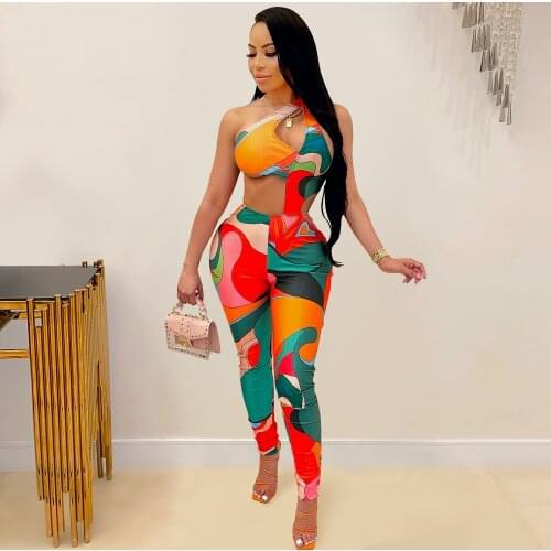 2021 Best Quality Famous Brand Jumpsuits Print Hollow out Strapless Summer Sexy Bodycon Rompers