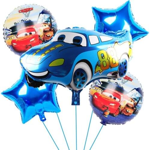 1set McQueen Balloons Cartoon Cars Birthday Party Decorations Baby Shower Decor Kids Party 32 inch Number Balloon Air Globos