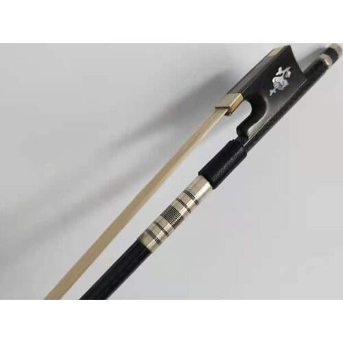 1 PC Quality Carbon Fiber Violin Bow with Grids 4/4 Ebony Frog