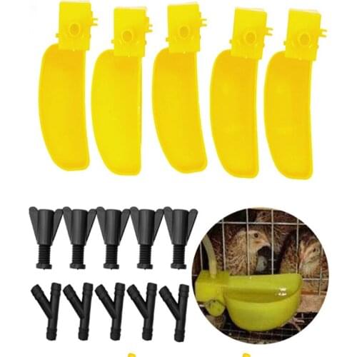 1pc Bird Drinking Cups Quail Waterer Bowls Bird Dove Automatic Drinking Bowls Tools Feeding Watering Supplies Farming Equipment
