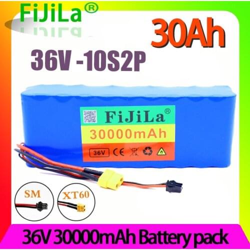 36V 30Ah 10S2P 18650 Rechargeable battery pack 30000mAh,modified Bicycles,electric vehicle 42V Electric bicycle Scooter mot