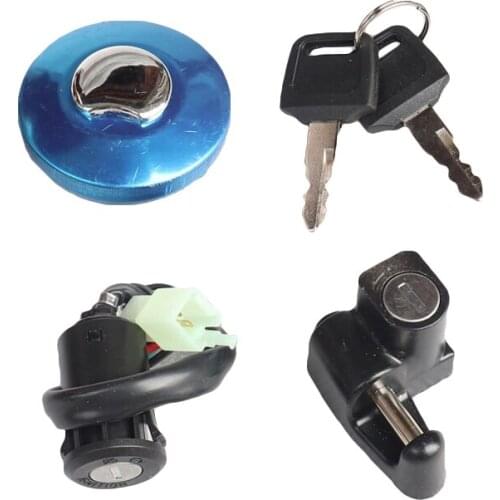 4 Wire Ignition Switch fuel tank Cap Lock key Kits For honda Monkey Bike Z 50 Z50 Motorbike