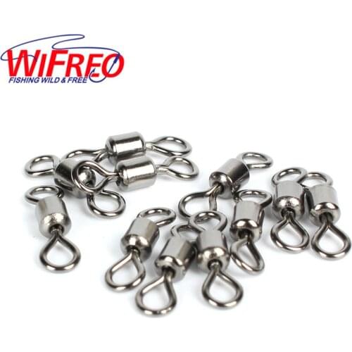 500pcs Free Box Fishing Rolling Swivels Connector Ball Bearing Solid Rings Swivel For Carp Fishing Accessory 4# 6# 8# 10# 12
