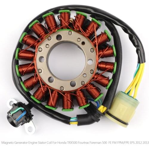 Areyourshop For Honda TRX500 Fourtrax Foreman 500 FM FE FPE FPM 2012-2013 Magneto Generator Engine Stator Coil