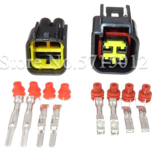 4 Hole Automotive Connector Waterproof Electrical Cable Connectors 12444-5504-2 Ignition Coil Plug FWY-C-4F-B For Ford