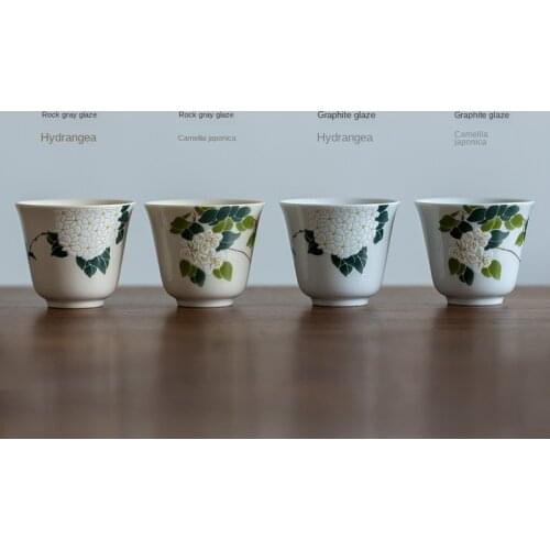 Tea Cup Cup Kung Fu Tea Set Household Personal Cup Simple Teacup Office Master Cup Bubble Tea Cup Retro Style Cup Teacups