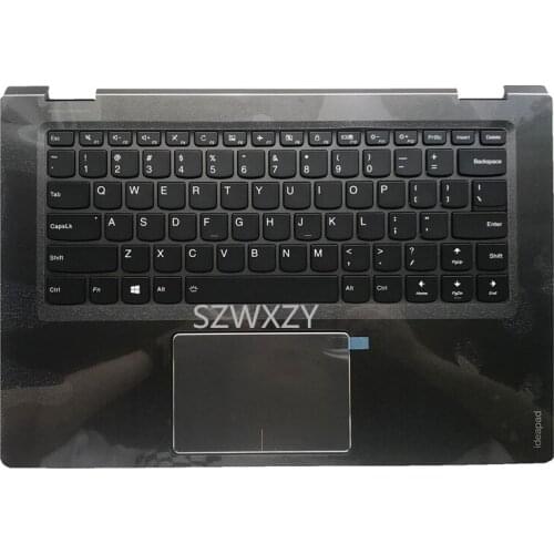 SZWXZY For Lenovo Flex 4-1470 Yoga 510-14ikb Palmrest C Shell With Touchpad Backlit 5CB0L46004 US Keyboard