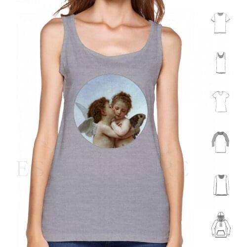 Cupid And Psyche Children Tank Tops Vest Cotton Amour Et Psyche William Adolphe Bouguereau Vintage Angels Winged Cherubs Love