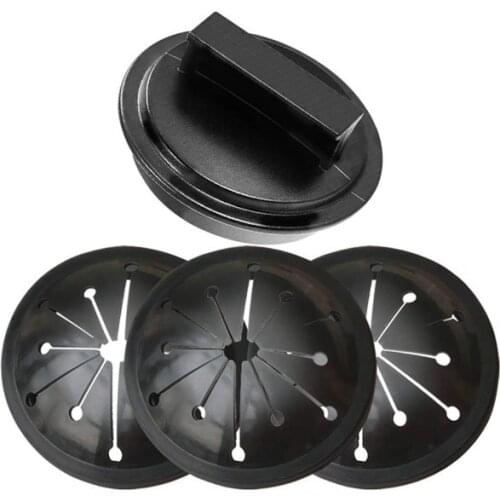 EAS-Splash Guards and Stopper Set 4 Pack(3+1), Food Waste Disposer Accessories Multi-Function Drain Plugs Splash Guards for Whir