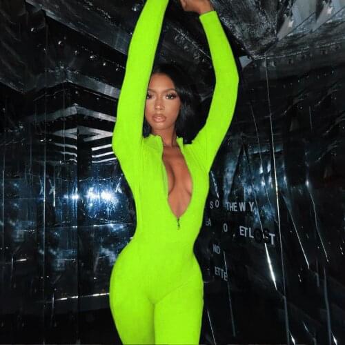 Elastic Sports Rompers 2021 New High Collar Bodycon Jumpsuits Women Slim Casual Skinny Streetwear Active Fitness Sporty Work Out