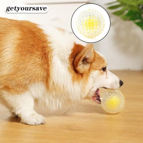 Pet Dogs Toy Balls Puppy Bite Resistant Chew Training TPE Ball Interactive Outdoor Molars Cleaning Pets Relieving Boredom Toys