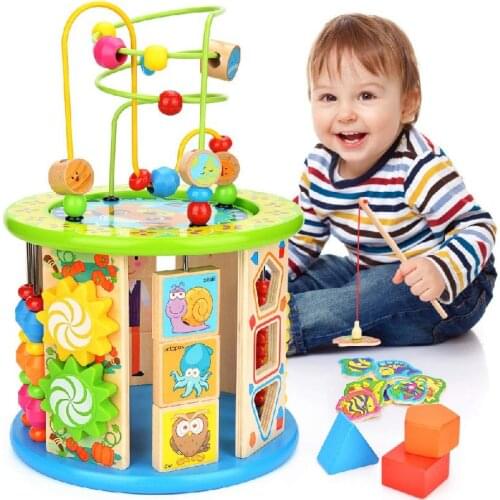 Activity Cube Puzzle Toy, 10 In A Maze Multi-purpose Toy Education Color Classification Puzzle Childrens Gift Toys