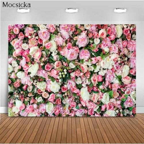 MOCSICKA Abstract Texture Flowers Newborn Baby Photography Backdrops Floral Children Birthday Photocall Background Photo Studio