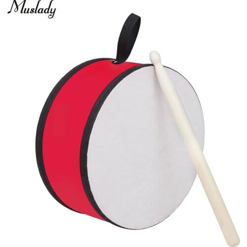 Muslady Hand Drums 8-inch Portable Drum Kids Instrument with Drum Stick Percussion Accessaries