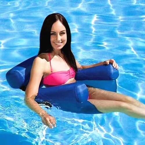 Inflatable Swimming Lounge Foldable Pool Hammock Portable PVC Water Sports Mattress Recliner