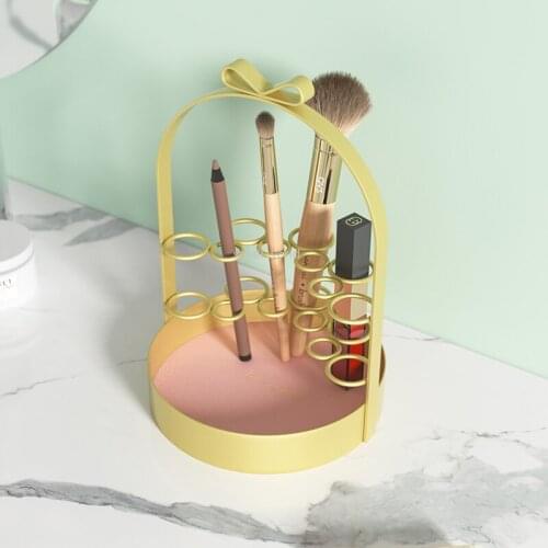 Desktop cosmetic storage box lipstick rack Makeup brush organize container eyebrow pencil jewlery organizer make up organizer