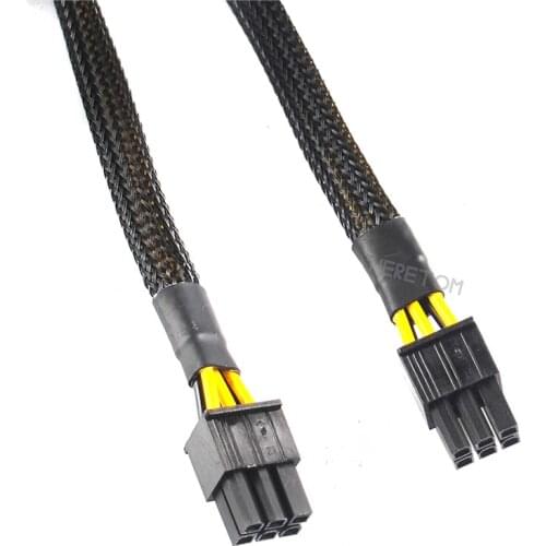 New 6pin to 6pin pcie GPU Video Card Cable For Asus G20 ROG Power Supply 34cm