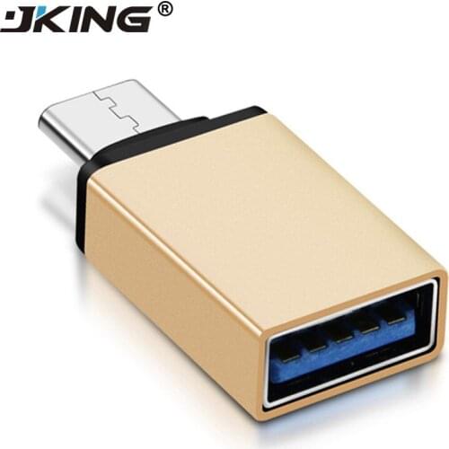 JKING USB Adaptateur Type-C OTG Adapter Aluminum For Huawei Xiaomi Mi5 Mi6 For LG G6 Nexus 5X 6P Samsung S8 Plus