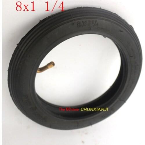 Lightning shipment 8inch Tire 8X1 1/4 for electric Gas Scooter & Electric Scooter Outer tyre wheelchair front wheel inner tube