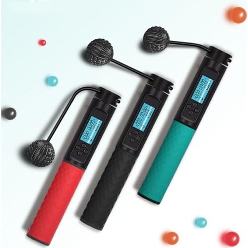 Smart Cordless Jump Ropes Counting Calorie Electronic Digital Fitness Sports Wireless Skip Rope Workout Adult Jumping Rope