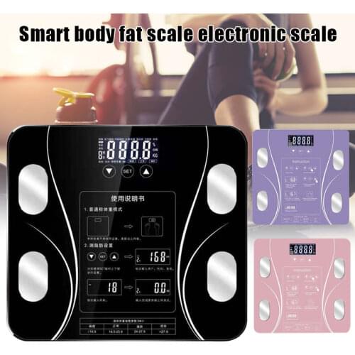 Smart Body Fat Scale With Digital Touching Display USB Recharging Body Composition BMI Analyzer & Health Monitor SAL99