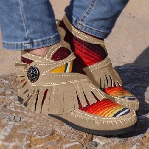 Women Vintage Cotton Boots Suede Sewing Winter Shoes Woman Plush Women Keep Warm Leather Boots Tassel Flock Flat Boots Botas Muj