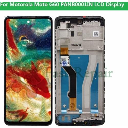 6.8''For Motorola G60 LCD PANB0001IN, PANB0013IN, PANB0015IN LCD Display Touch panel Digitizer Assembly for moto g60 display