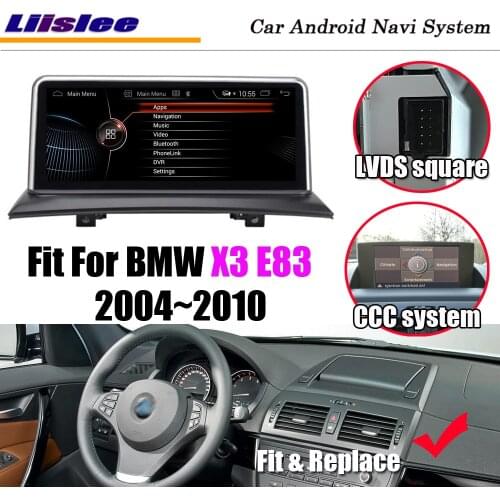 Car DVD Multimedia Android Player For BMW X3 E83 CCC 2003-2010 Radio Naviagtion Stereo HD Screen Idrive Carplay Map GPS System