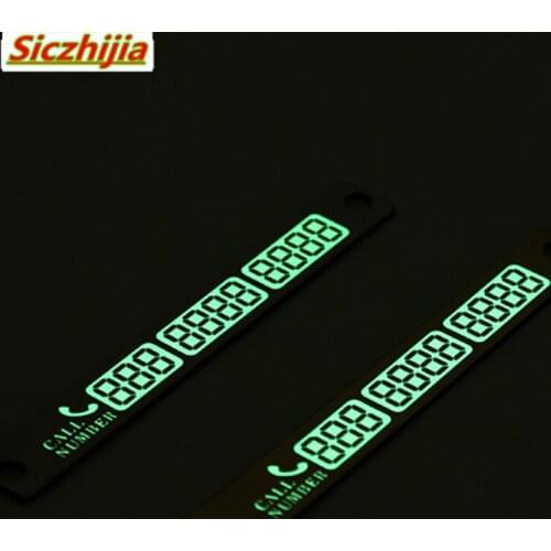 Car night light temporary parking phone card and suction cup for Nissan Teana X-Trail Qashqai Livina Sylphy Tiida Sunny March