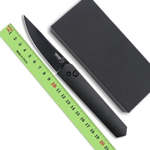 Black Kwaiken tactics Camping Tools Hunting Outdoor Fruit Folding knife 154CM steel Aluminum Handle kitchen accessories