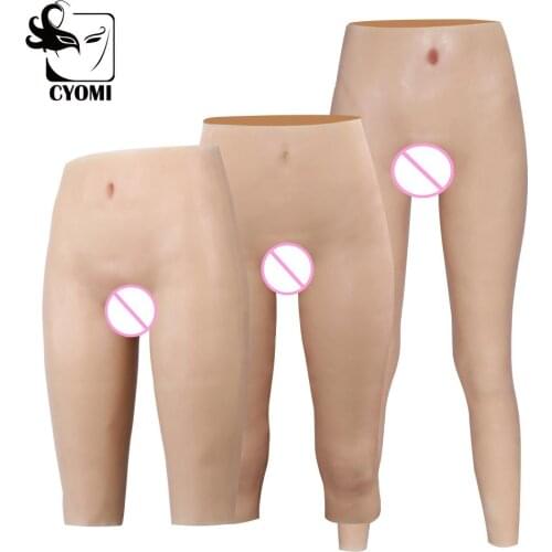 CYOMI Silicone Realistic Shemale Panties Vagina for Crossdresser Sexy Fake Pussy Transgender Underwear Drag Queen Tits 1G