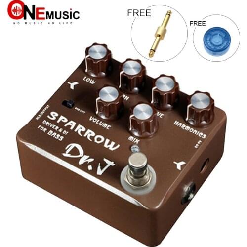 DR.J by JOYO SPARROW DRIVER DI for BASS D53 Effect Pedal with Free Connector