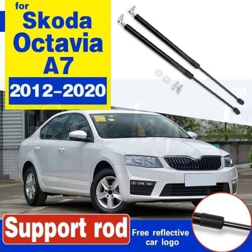 For Skoda Octavia A7 MK3 Sedan RS Combi 2012-2020 Car-styling Refit Bonnet Hood Gas Shock Lift Strut Bars Support Rod 2017 2018