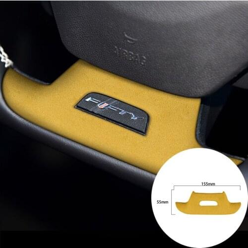 For Chevrolet Camaro 2016-2020 Alcantara Suede Wrap Car Steering Wheel Panel Strip Cover Trim Sticker Internal Accessories