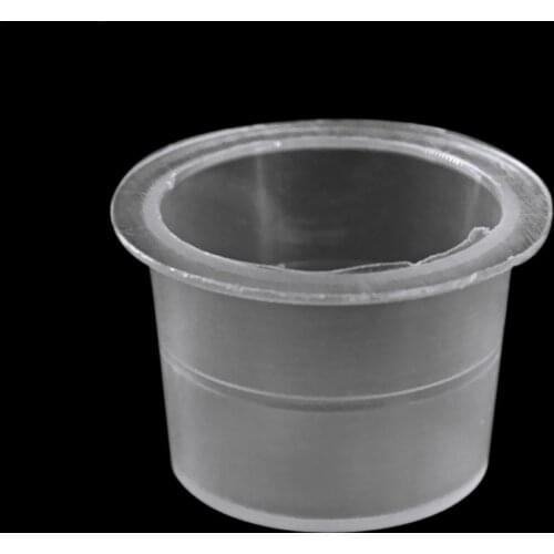 Permanent Makeup Tattoo Ink Cups Caps Pigment Container 100Pcs 15mm Plastic for Eyebrow Lip Microblading Body Art Tattoo Supply